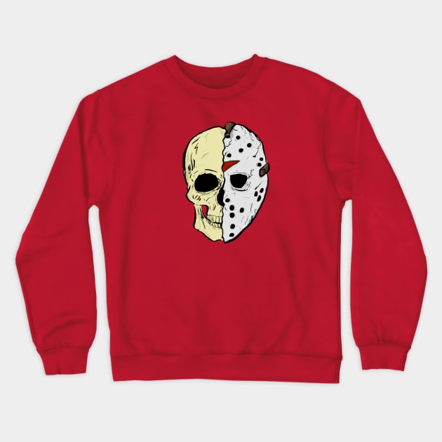 Jason Voorhees Skull Crewneck Sweatshirt by Sbrown1521